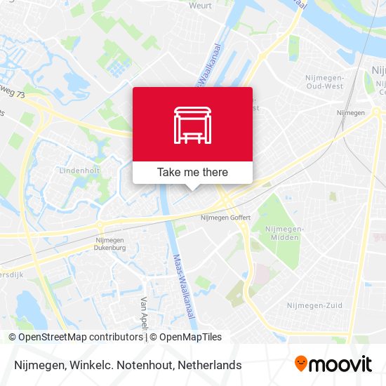 Nijmegen, Winkelc. Notenhout map