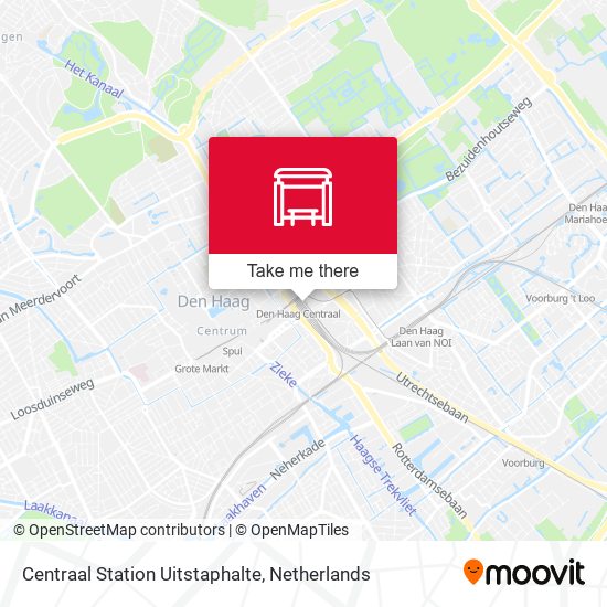 Centraal Station Uitstaphalte map