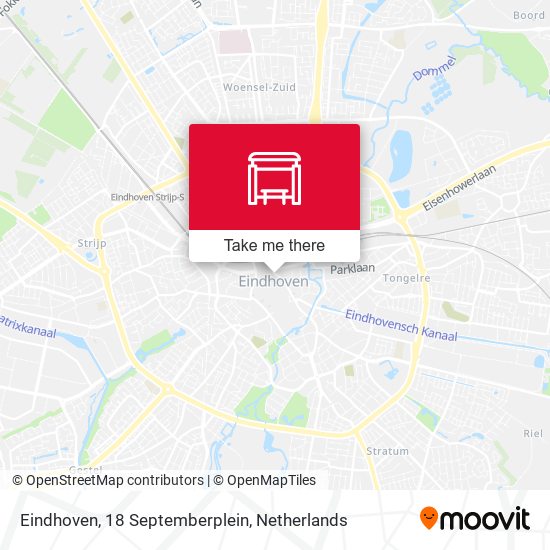 Eindhoven, 18 Septemberplein Karte