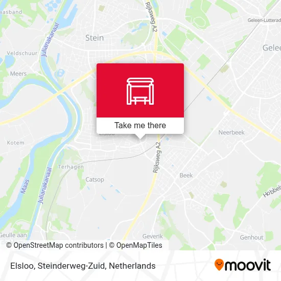 Elsloo, Steinderweg-Zuid map