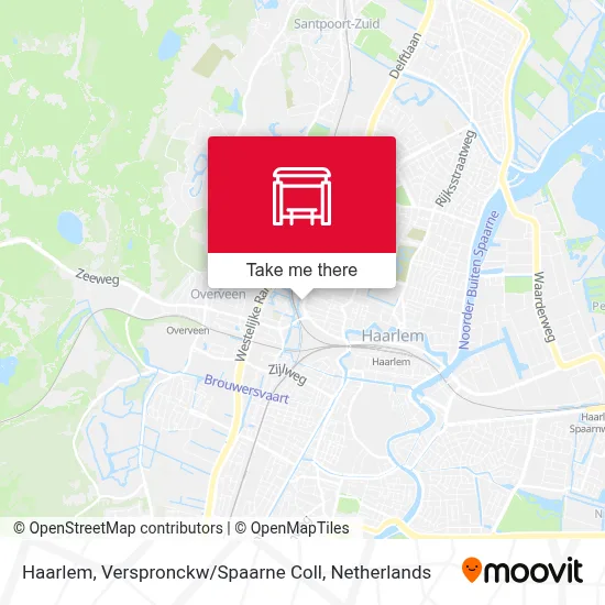 Haarlem, Verspronckw / Spaarne Coll map