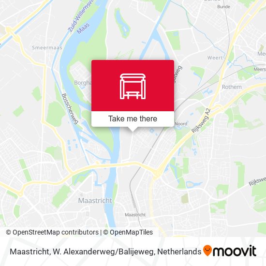 Maastricht, W. Alexanderweg / Balijeweg Karte