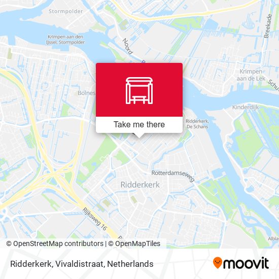 Ridderkerk, Vivaldistraat map
