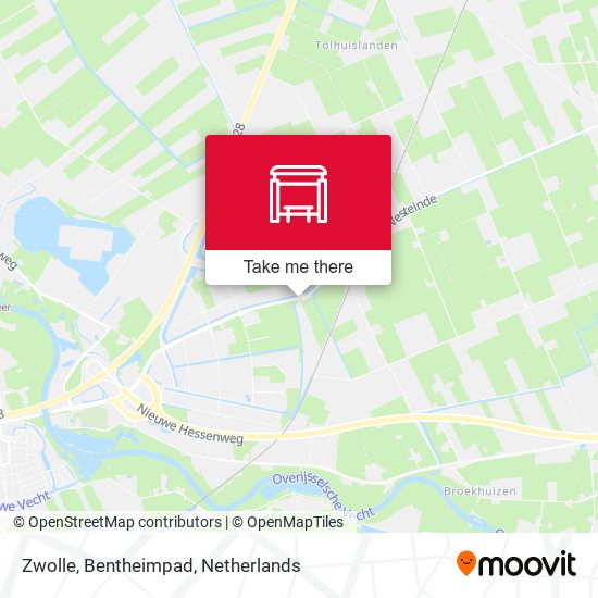 Zwolle, Bentheimpad map