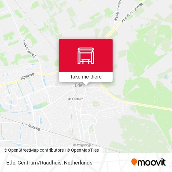 Ede, Centrum/Raadhuis map