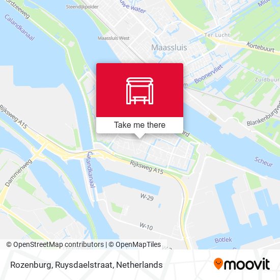 Rozenburg, Ruysdaelstraat Karte