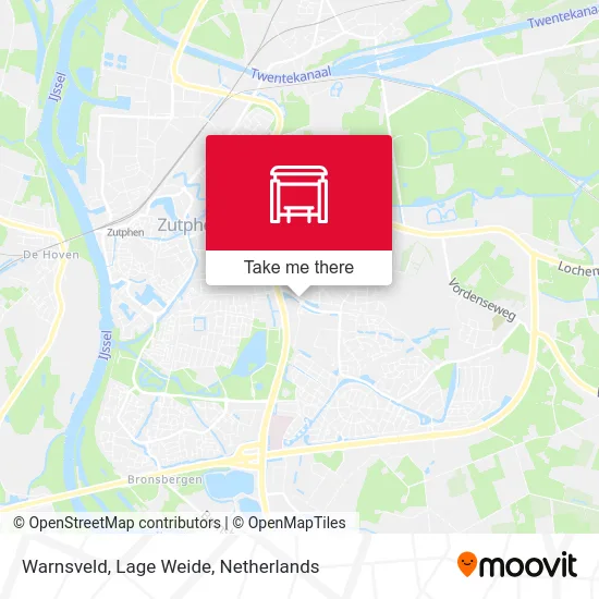 Warnsveld, Lage Weide map