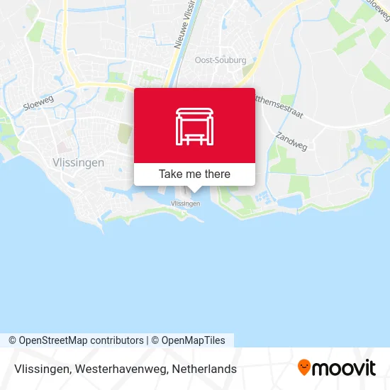 Vlissingen, Westerhavenweg map