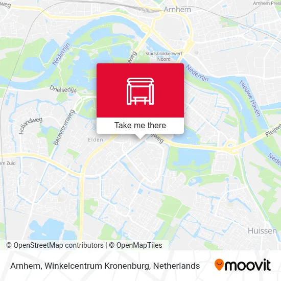 Arnhem, Winkelcentrum Kronenburg map