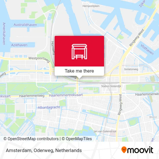 Amsterdam, Oderweg Karte