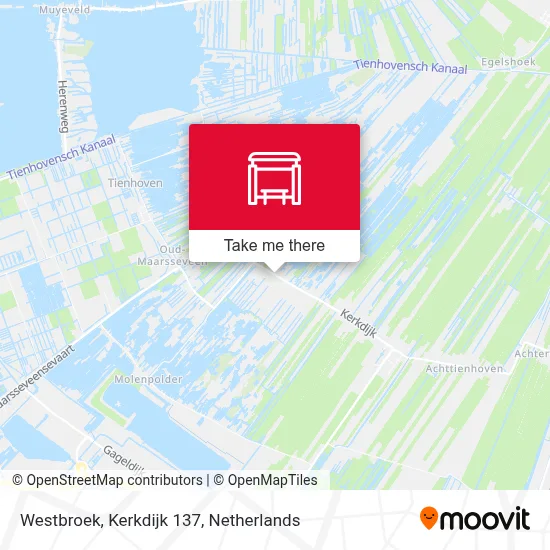 Westbroek, Kerkdijk 137 map
