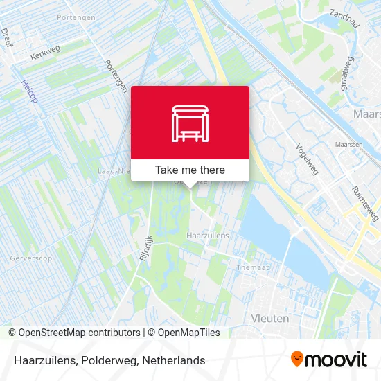 Haarzuilens, Polderweg map