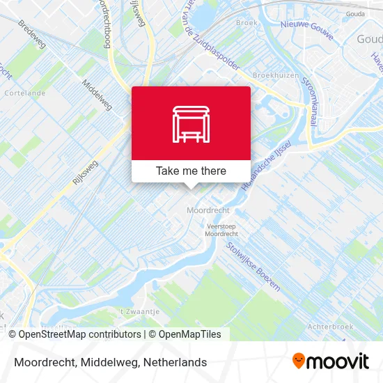 Moordrecht, Middelweg map