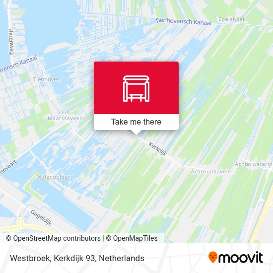 Westbroek, Kerkdijk 93 map