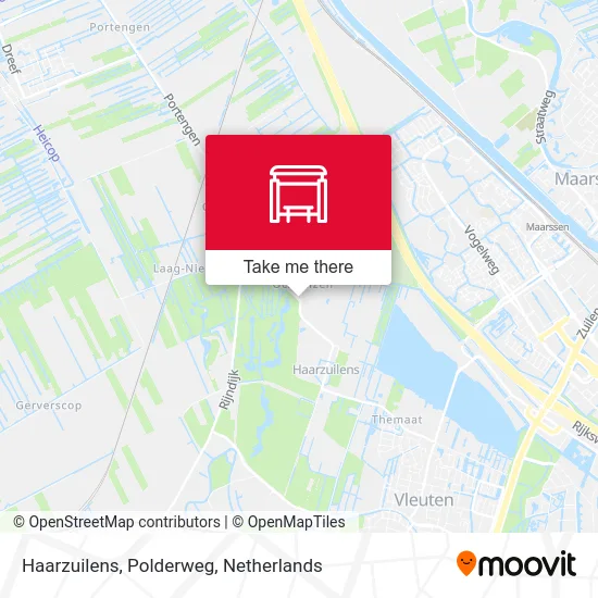 Haarzuilens, Polderweg map