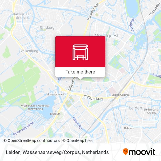 Leiden, Wassenaarseweg/Corpus Karte