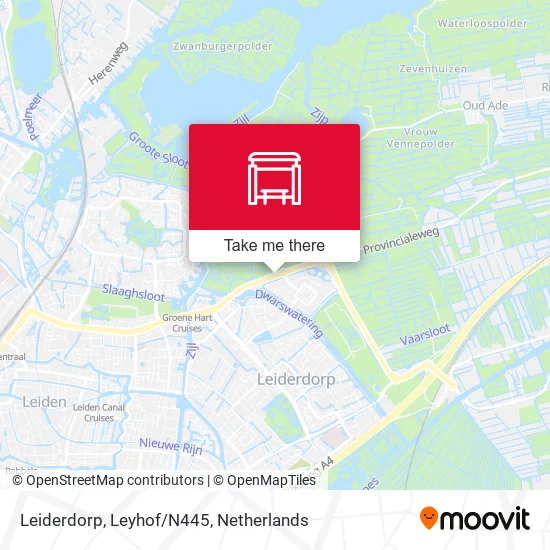 Leiderdorp, Leyhof/N445 map