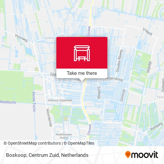 Boskoop, Centrum Zuid map