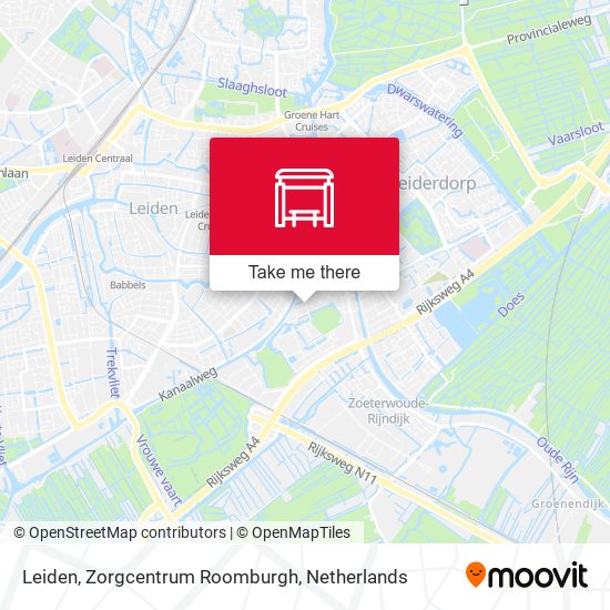 Leiden, Zorgcentrum Roomburgh map
