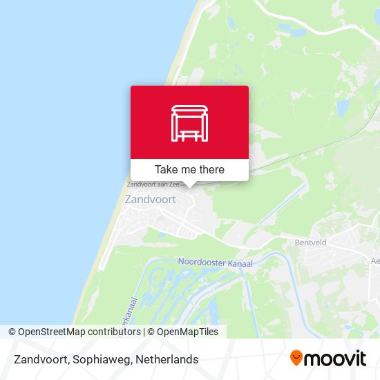 Zandvoort, Sophiaweg map