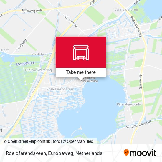 Roelofarendsveen, Europaweg map