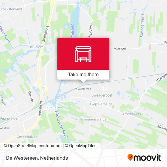 De Westereen map