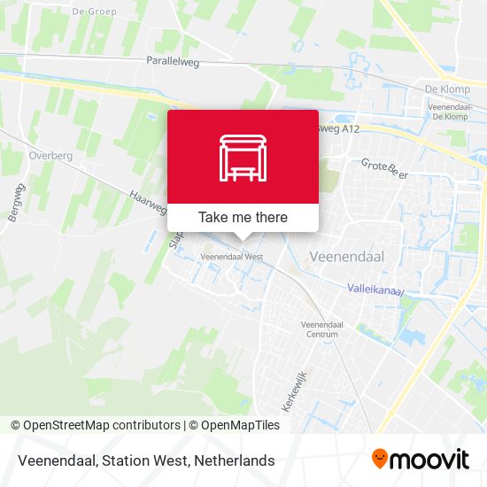 Veenendaal, Station West map