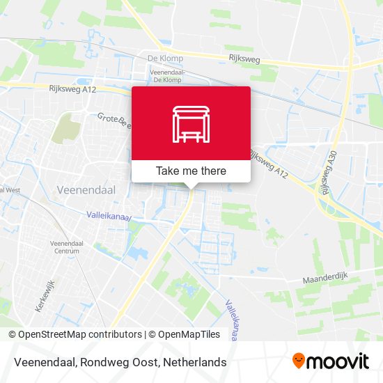 Veenendaal, Rondweg Oost map