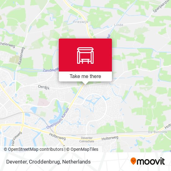 Deventer, Croddenbrug map