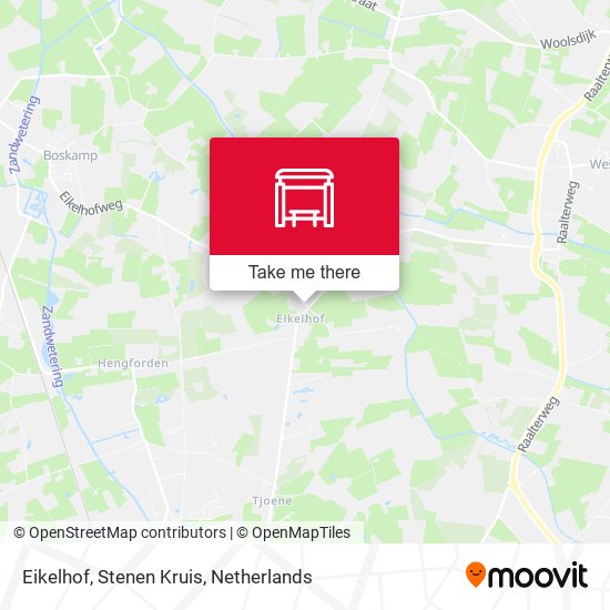 Eikelhof, Stenen Kruis map