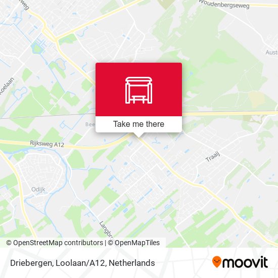 Driebergen, Loolaan/A12 Karte