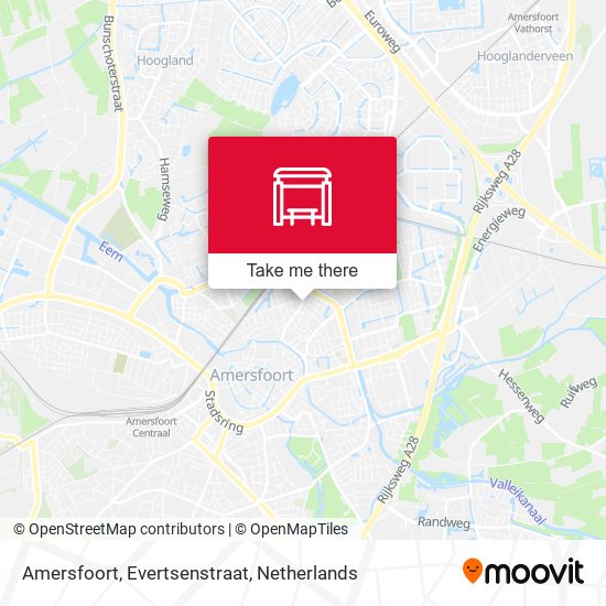 Amersfoort, Evertsenstraat map