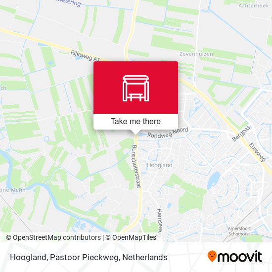 Hoogland, Pastoor Pieckweg map