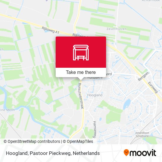 Hoogland, Pastoor Pieckweg map