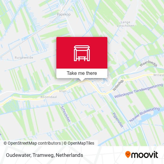 Oudewater, Tramweg Karte