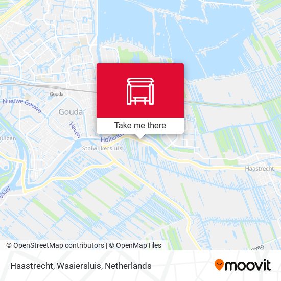 Haastrecht, Waaiersluis map
