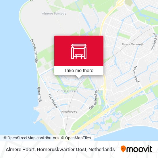 Almere Poort, Homeruskwartier Oost Karte