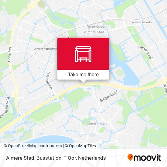 Almere Stad, Busstation 'T Oor map