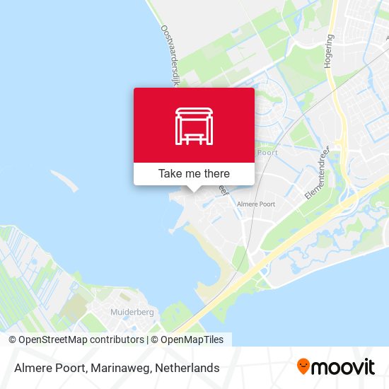 Almere Poort, Marinaweg Karte