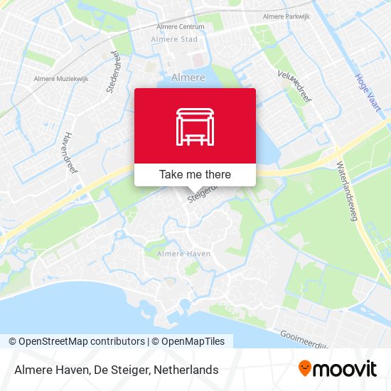 Almere Haven, De Steiger map