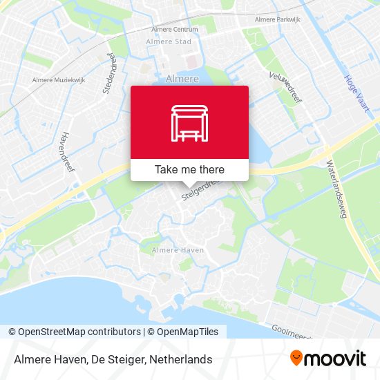 Almere Haven, De Steiger Karte