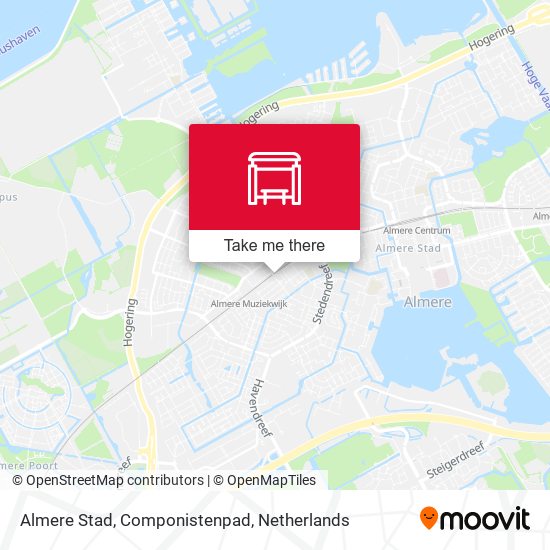 Almere Stad, Componistenpad Karte