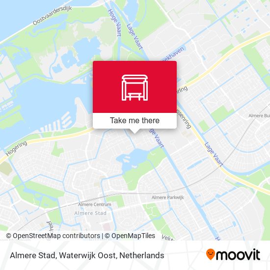 Almere Stad, Waterwijk Oost map