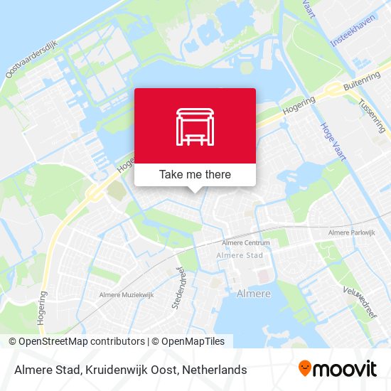 Almere Stad, Kruidenwijk Oost map