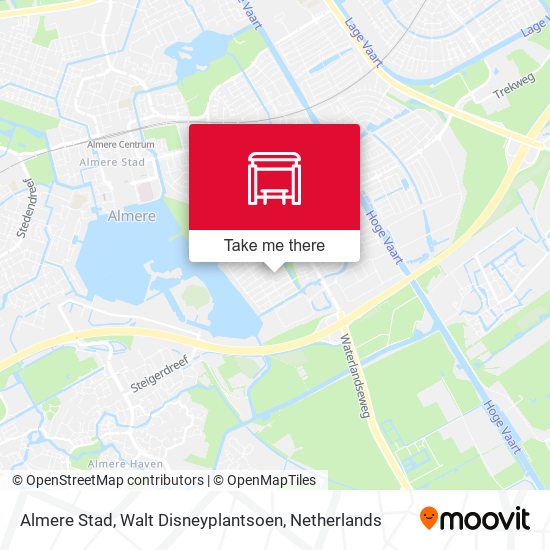 Almere Stad, Walt Disneyplantsoen map