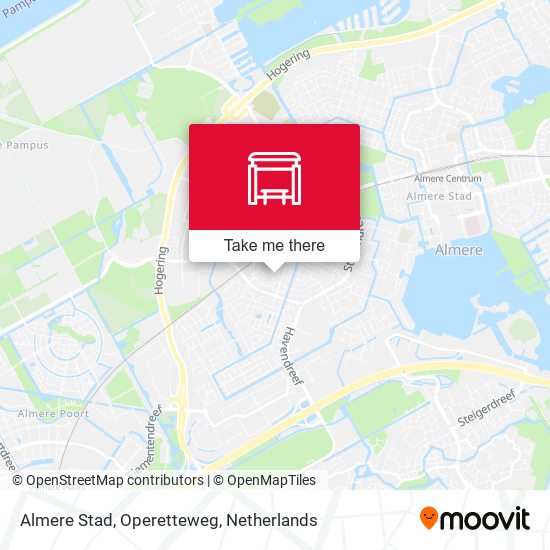 Almere Stad, Operetteweg Karte