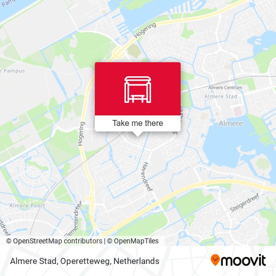 Almere Stad, Operetteweg map