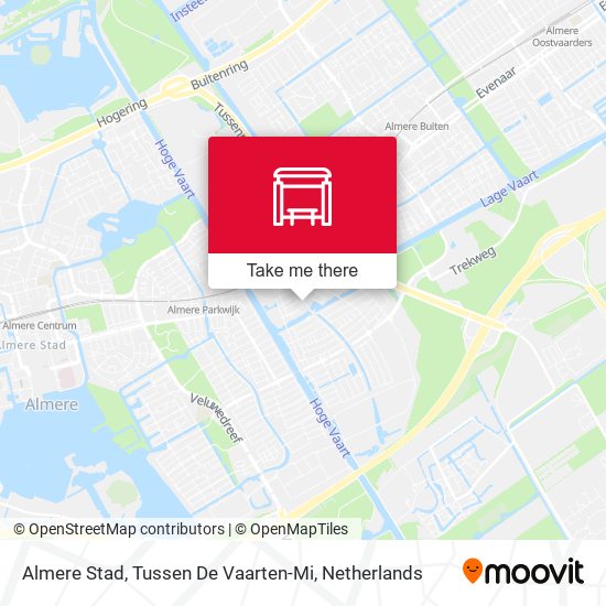 Almere Stad, Tussen De Vaarten-Mi Karte