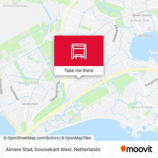 Almere Stad, Gooisekant West Karte