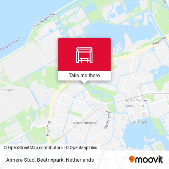 Almere Stad, Beatrixpark map
